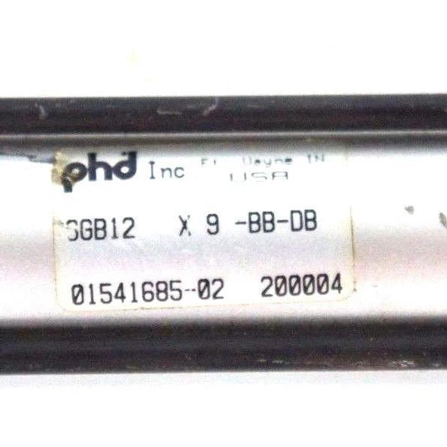 Used PHD SGB12 X 9-BB-DB PNEUMATIC CYLINDER SGB12X9BBDB 01541685-02