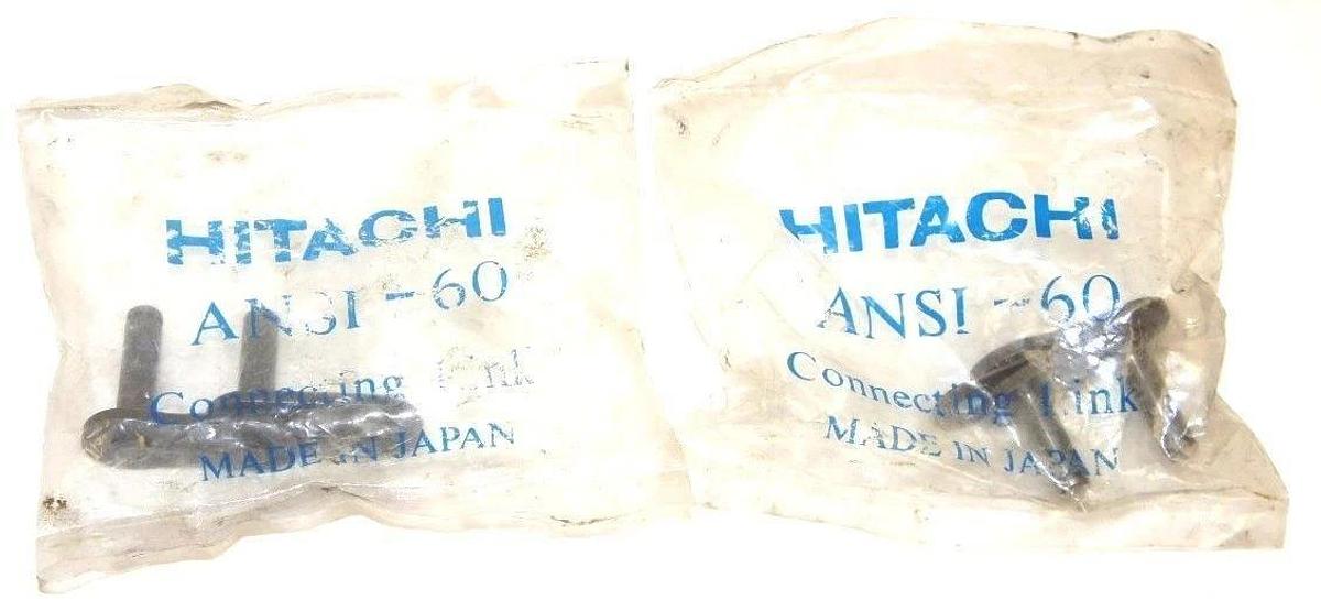 Used LOT OF 2 NEW HITACHI ANSI-60 CONNECTING LINKS, NICKEL PLATED, ANSI60