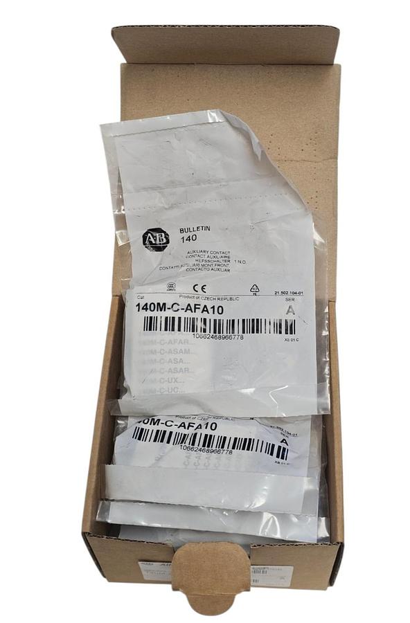 BOX OF 10 NEW ALLEN BRADLEY 140M-C-AFA10 AUXILIARY CONTACTS 140MCAFA10 SER. A