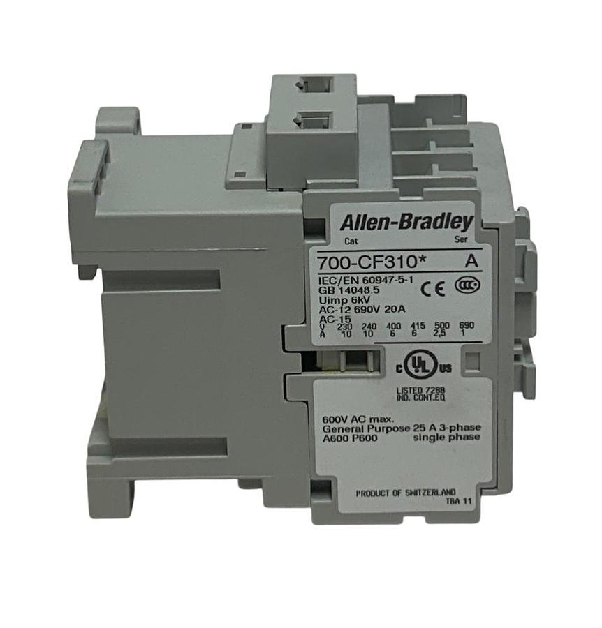 Used ALLEN BRADLEY 700-CF310D /A BULLETIN 700 INDUSTRIAL CONTROL RELAY 110/120V NSMP
