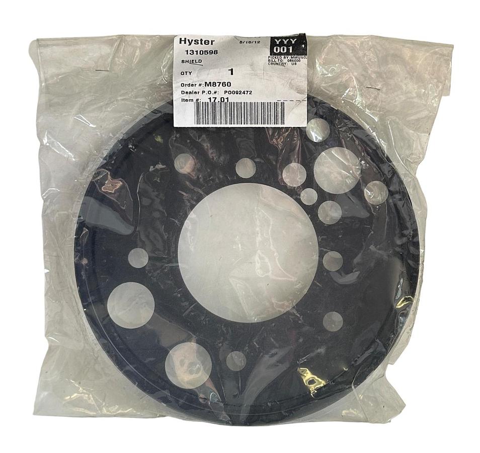 Used NEW HYSTER 1310598 / HY1310598 OEM BRAKE SHIELD COVER FOR FORKLIFT