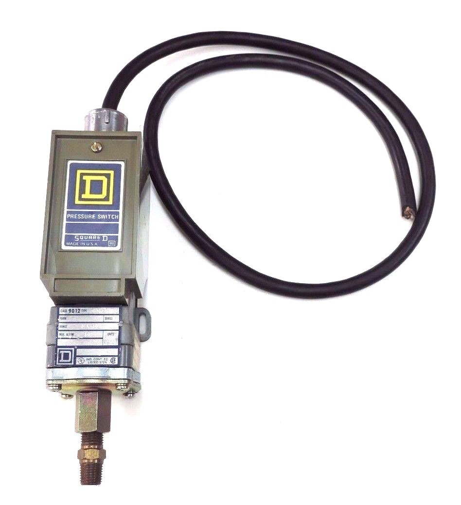 Used SQUARE D 9012-GRG-3 SER. B PRESSURE SWITCH 240PSIG, 1.5-30, 9012GRG3