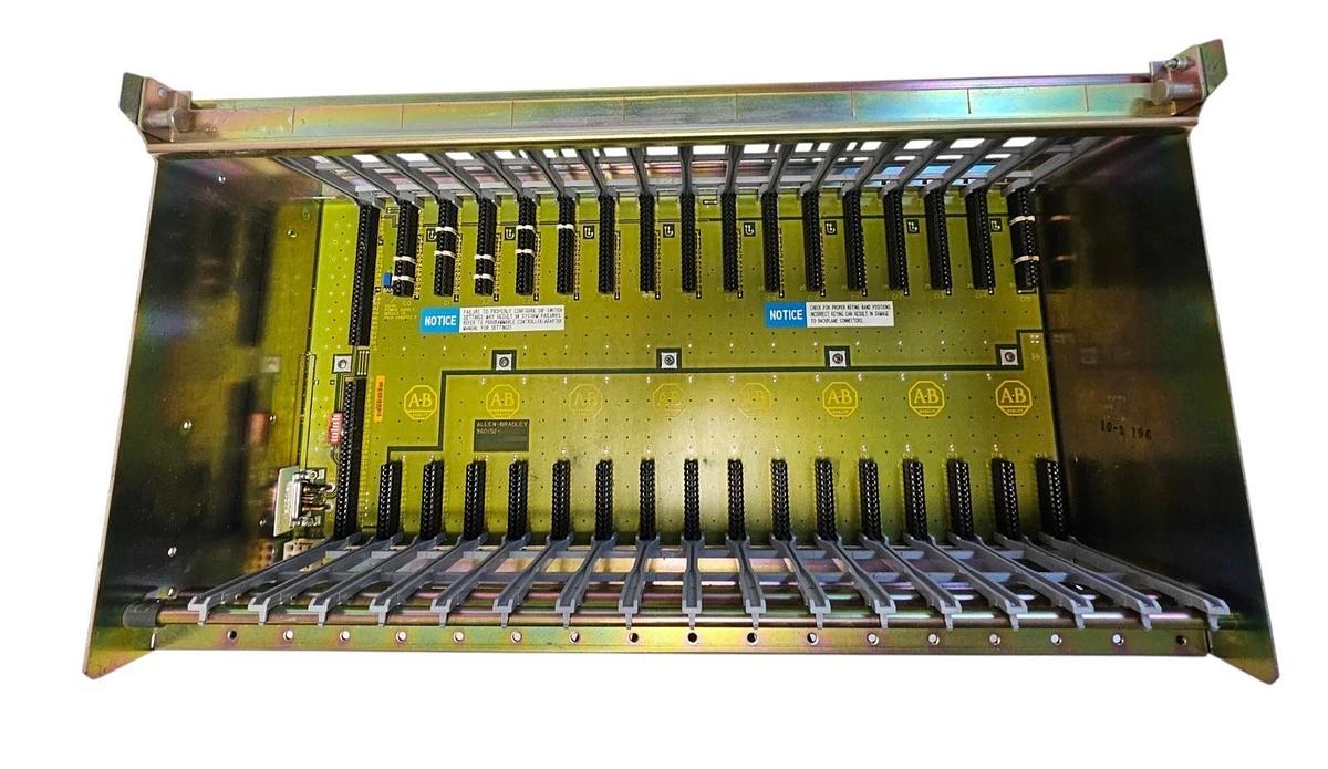 Used ALLEN BRADLEY 1771-A4B 16 SLOT I/O CHASSIS 1771A4B SER. B P/N: 96814804