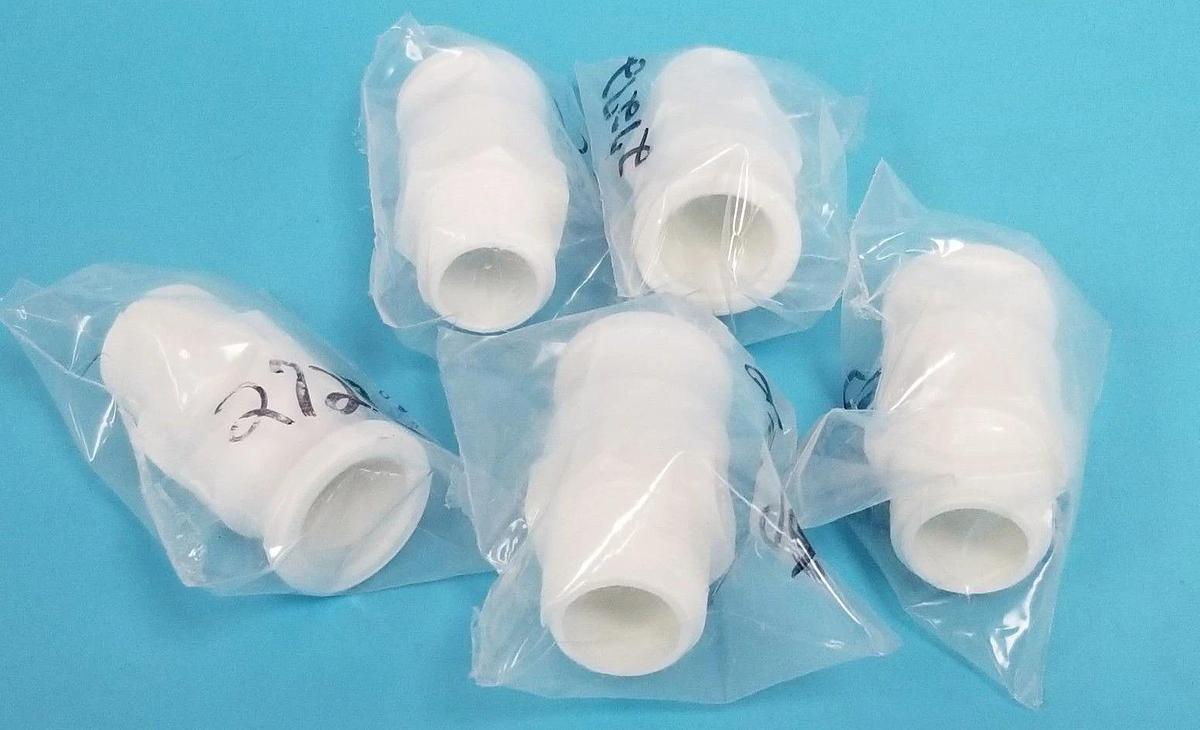 Used LOT OF 5 NEW SANI-TECH 27272 CONNECTOR FITTINGS