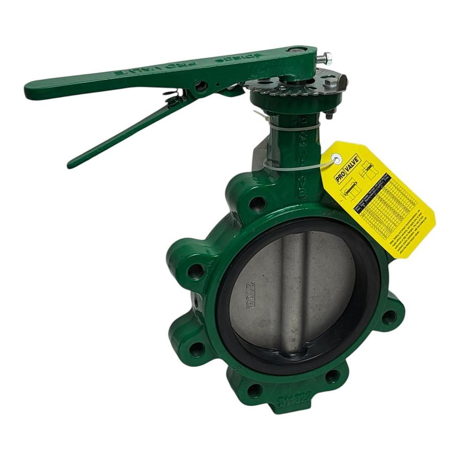 Used Pro Valve Series 500 6" Lug Butterfly Valve 304 SS Disc EPDM Seat 200 PSI New