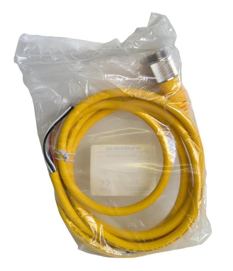 Used NEW TURCK RSM 86-3M/S1587 / RSM863MS1587 MINI SINGLE-ENDED CORDSET 3M 100036238