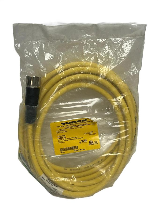 Turck CSM 12-11-5/S90 Multifast Cable 12-Pin M16 5M NEW SURPLUS