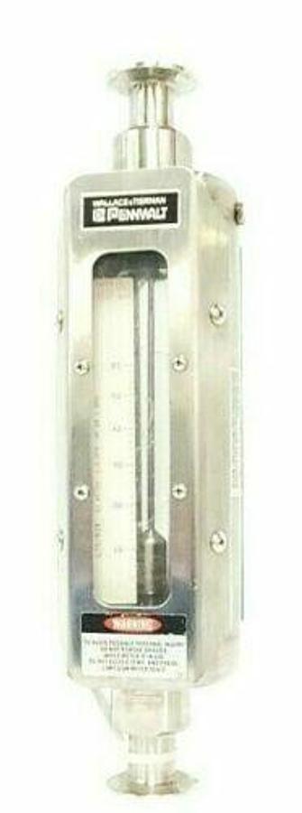 Used WALLACE & TIERNAN PENNWALT 5210P02112XXIC456SX FLOW METER 0-60LTR/MIN DI WATER