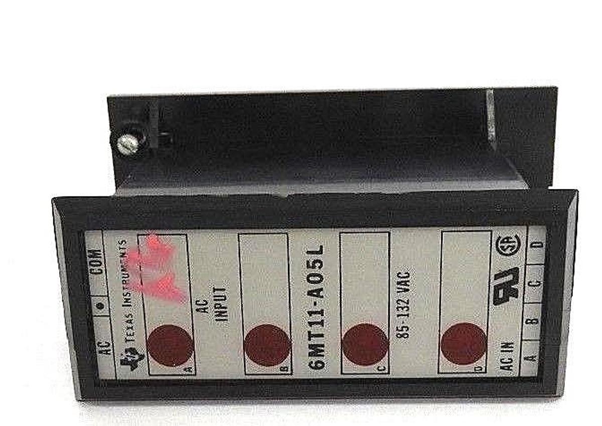 Used TEXAS INSTRUMENTS 6MT11-A05L INPUT MODULE 85-132VAC 6MT11A05L
