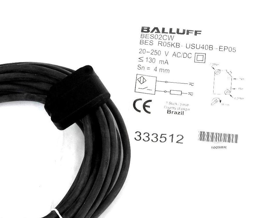 Used NEW BALLUFF BES R05KB-USU40B-EP05 INDUCTIVE SENSOR BESR05KBUSU40BEP05, 333512