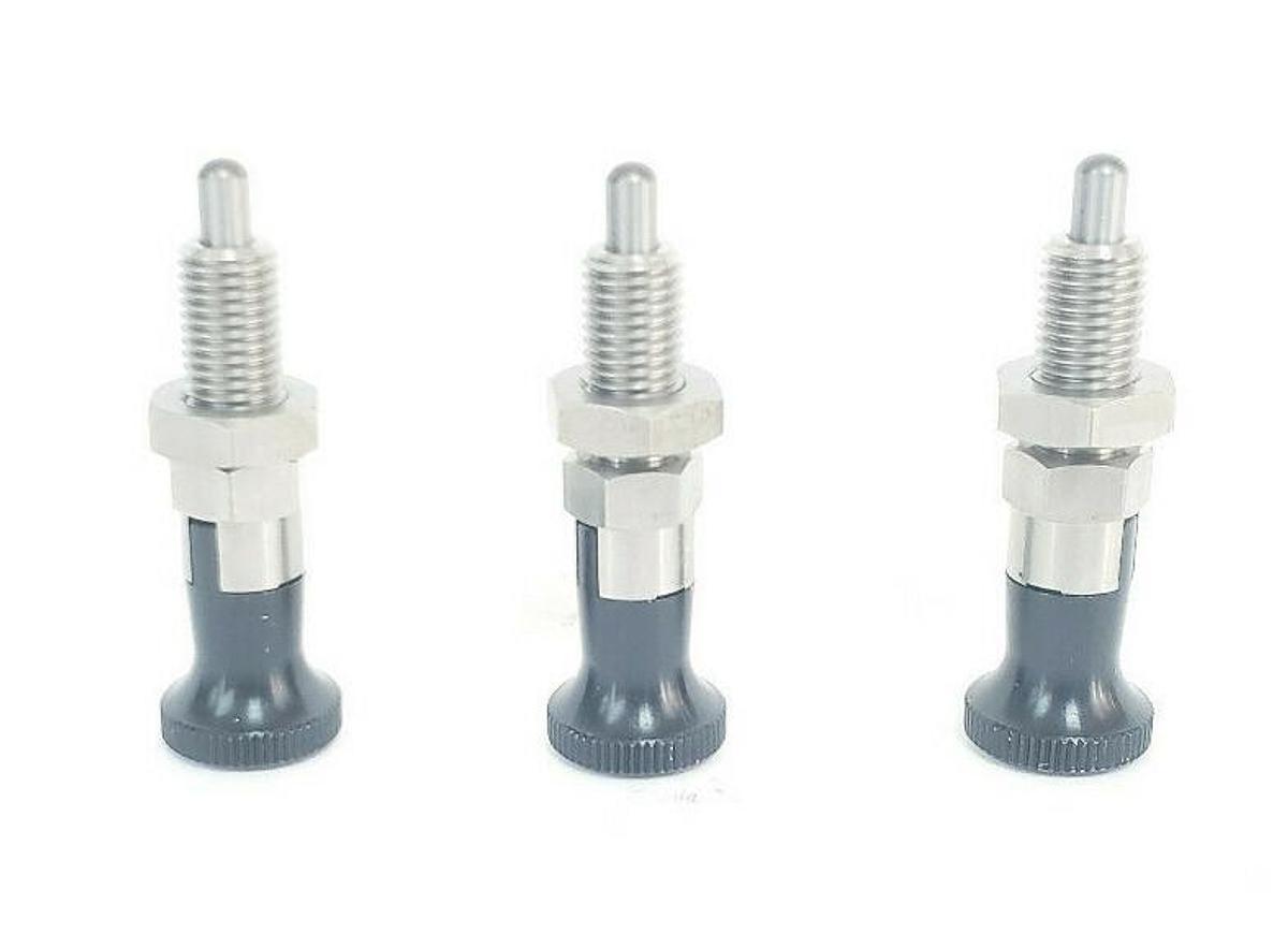 LOT OF 3 NEW MISUMI SXYKN8L INDEXING PLUNGERS THREAD DIA. 8MM STROKE 6MM