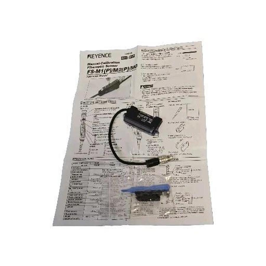 Used NIB KEYENCE FS-M1 PHOTOELECTRIC AMPLIFIER 12-24VDC FSM1