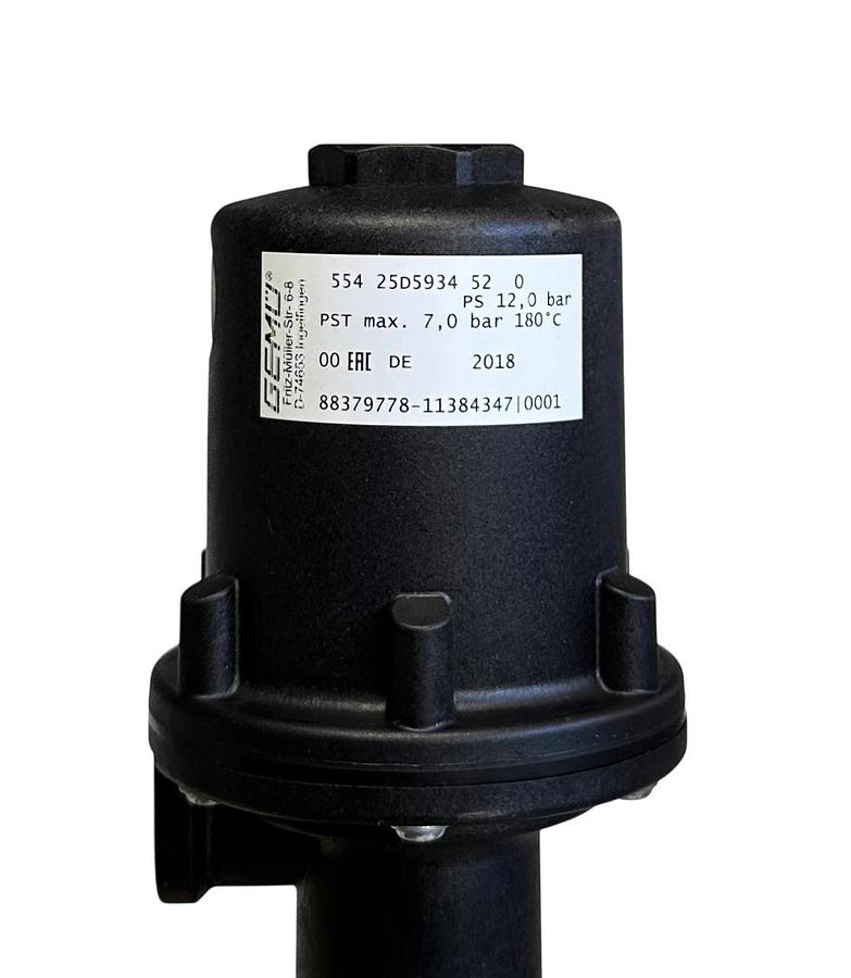 GEMU 554 25D5934 52 0 / 88379778 PNEUMATIC ANGLE SEAT GLOBE VALVE DN25 NSMP
