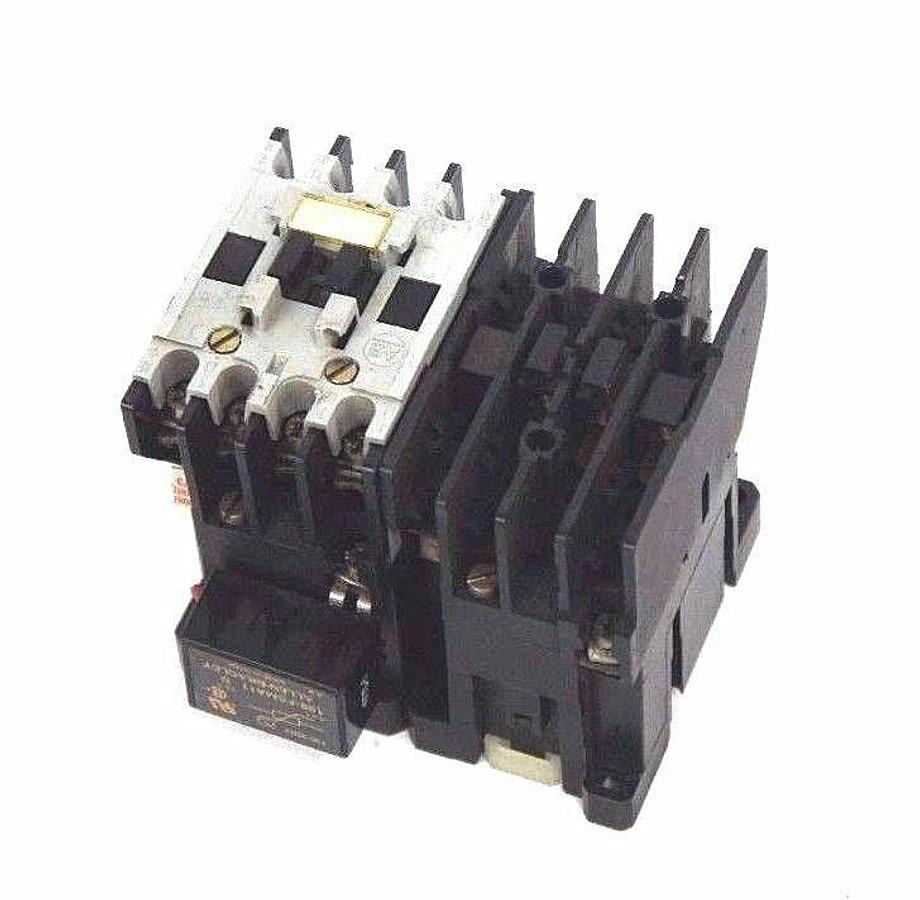 Used ALLEN BRADLEY 100-A12ND3 SER. B CONTACTOR W/ 199-FSMA11 SER. B - LOT OF 2
