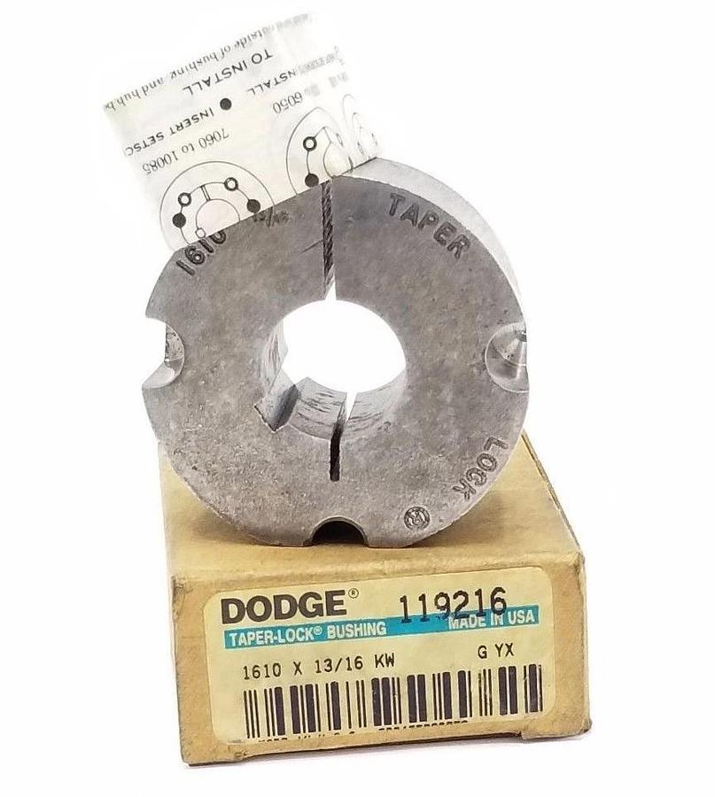 Used NIB DODGE 119216 TAPER-LOCK BUSHING 1610 X 13/16 KW