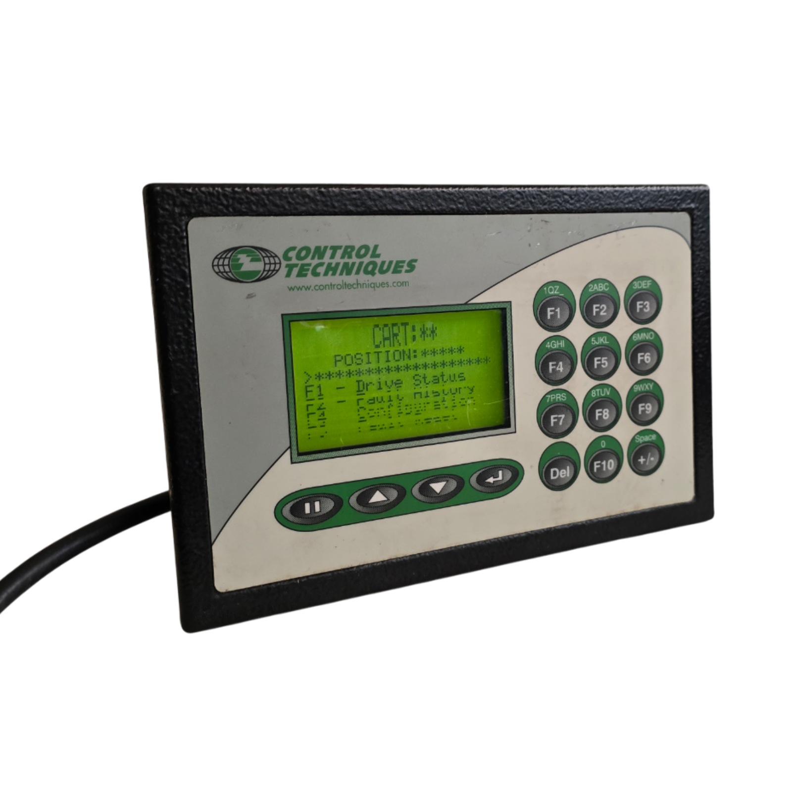 Used CONTROL TECHNIQUES NIDEC CTIU110M-001 CTIU EASY INTERFACE KEYPAD 24VDC CTIU110
