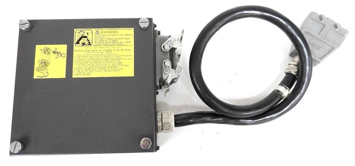Used FANUC A05B-2351-C207 BRAKE RELEASE UNIT W/ CABLE A05B2351C207