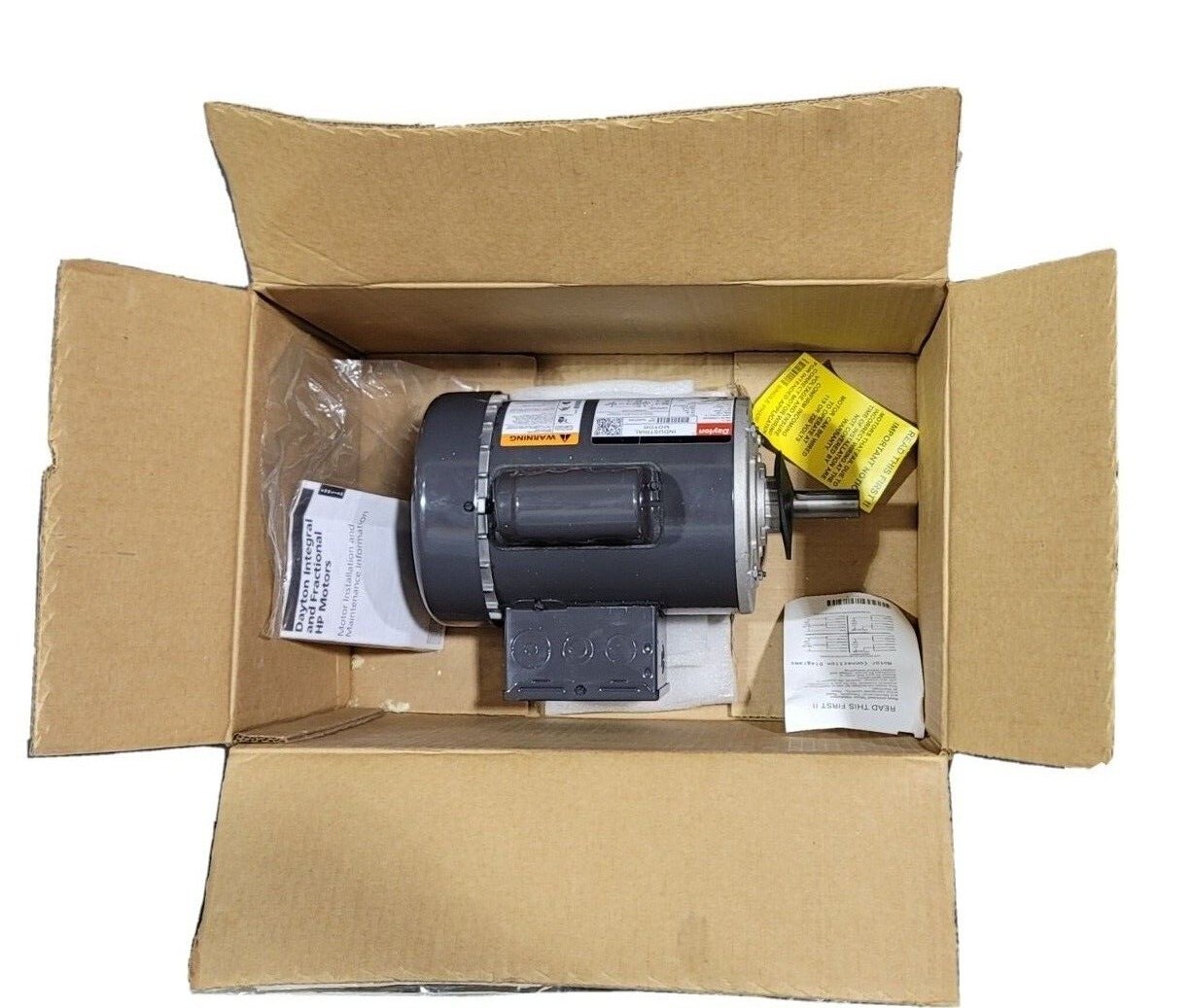 Used NEW DAYTON 6K827BG INDUSTRIAL MOTOR 1HP 60Hz 1PHASE 6K827