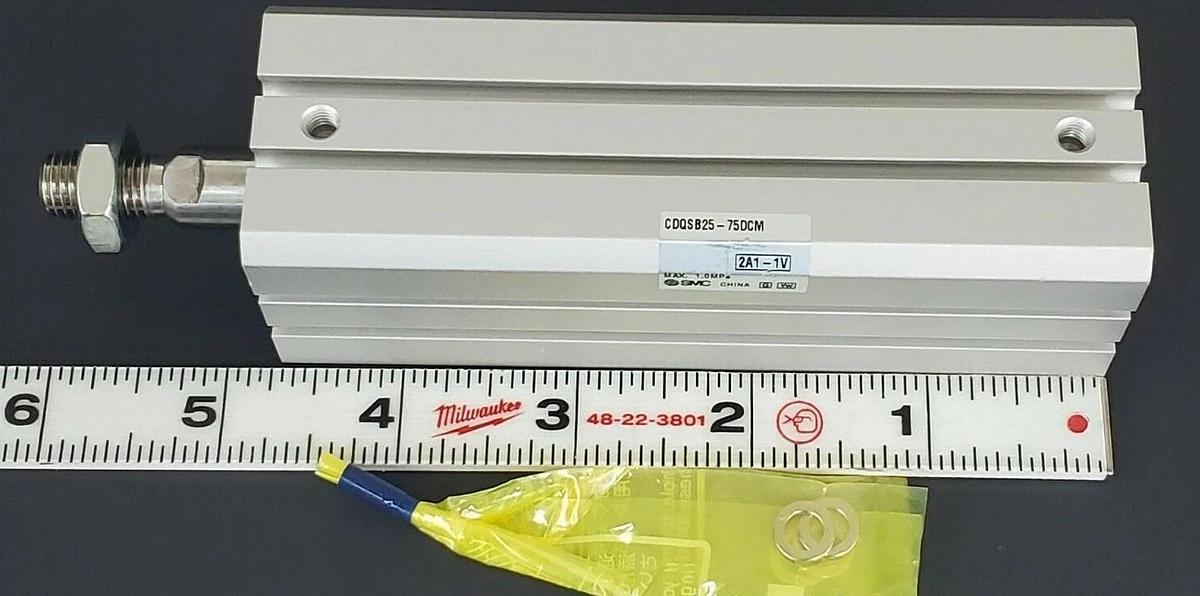 NEW SMC CDQSB25-75DCM COMPACT CYLINDER CDQSB2575DCM, MAX. 1.0MPa