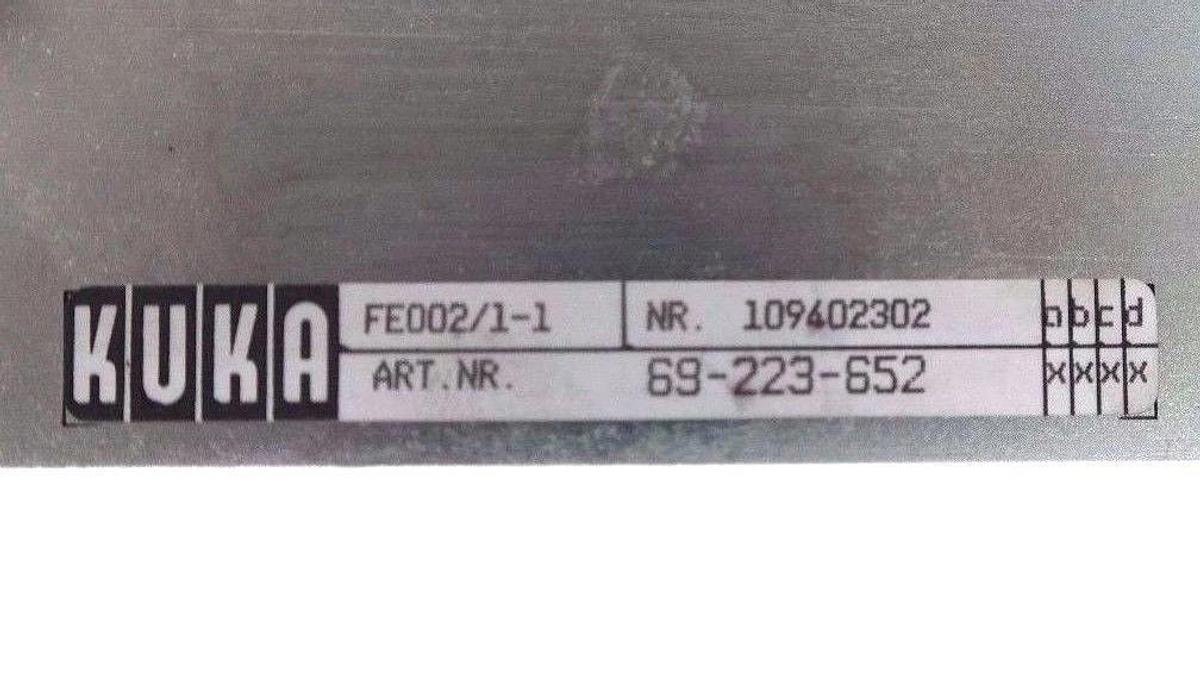 Refurbished REPAIRED KUKA 69-223-652 POWER SUPPLY FE002/1-1 NR. 109402302, 69223652