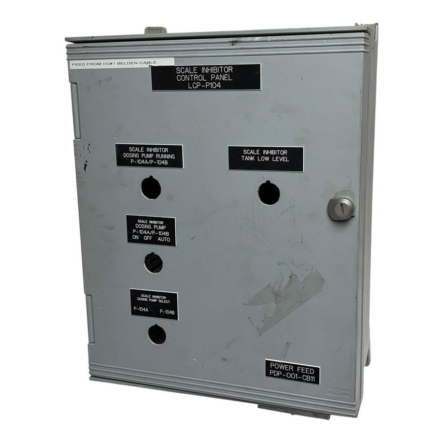 Used Hoffman U-U504020 ULTRX NEMA 4X Fiberglass Control Panel Enclosure