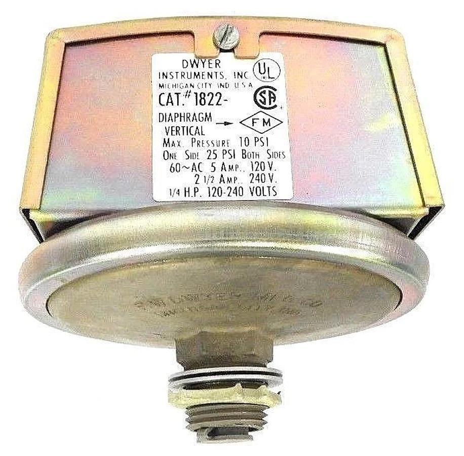 Used NIB DWYER 1822-5 PRESSURE SWITCH 18225 SERIES 1800