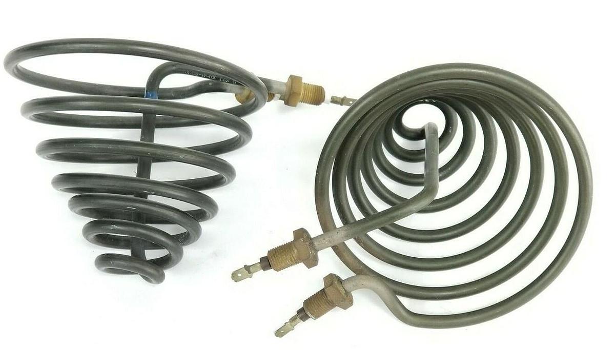 Used LOT OF 2 GENERIC 220008-A-05 ISS G CONE HEATER ELEMENTS 1200W 440V 1/98 97493/1