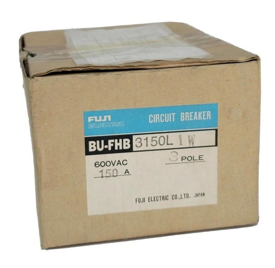 Used NIB FUJI ELECTRIC BU-FHB3150L 1W CIRCUIT BREAKER BU-FHB 600VAC 150A 3P
