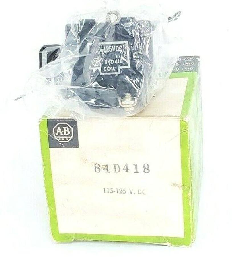 Used NIB ALLEN BRADLEY 84D418 COIL 115-125V DC