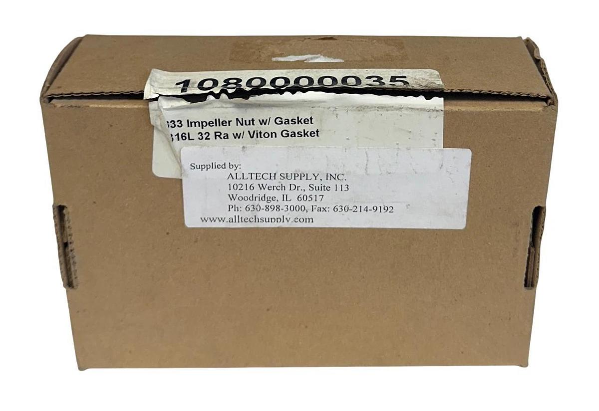 FRISTAM PUMPS 1080000035 OEM 633 IMPELLER NUT W/ GASKET 316L 32RA VITON NSMP