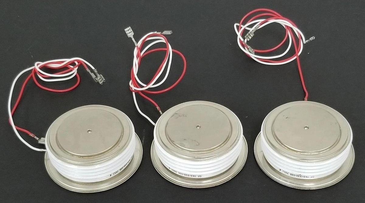 Used LOT OF 3 GENERAL ELECTRIC 143-333-009 THYRISTOR RECTIFIERS 143-333-009 7952