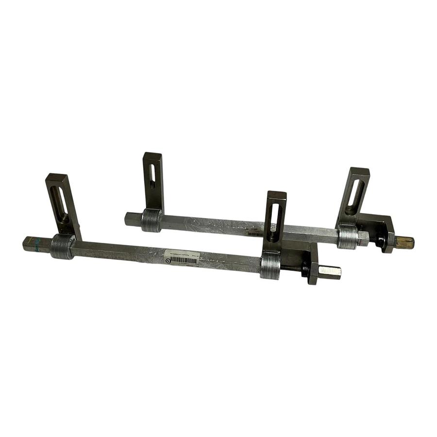 Used (2) Curt G Joa Industrial Linear Adjustment Guide Rails 19" 136B0332A 136B033V