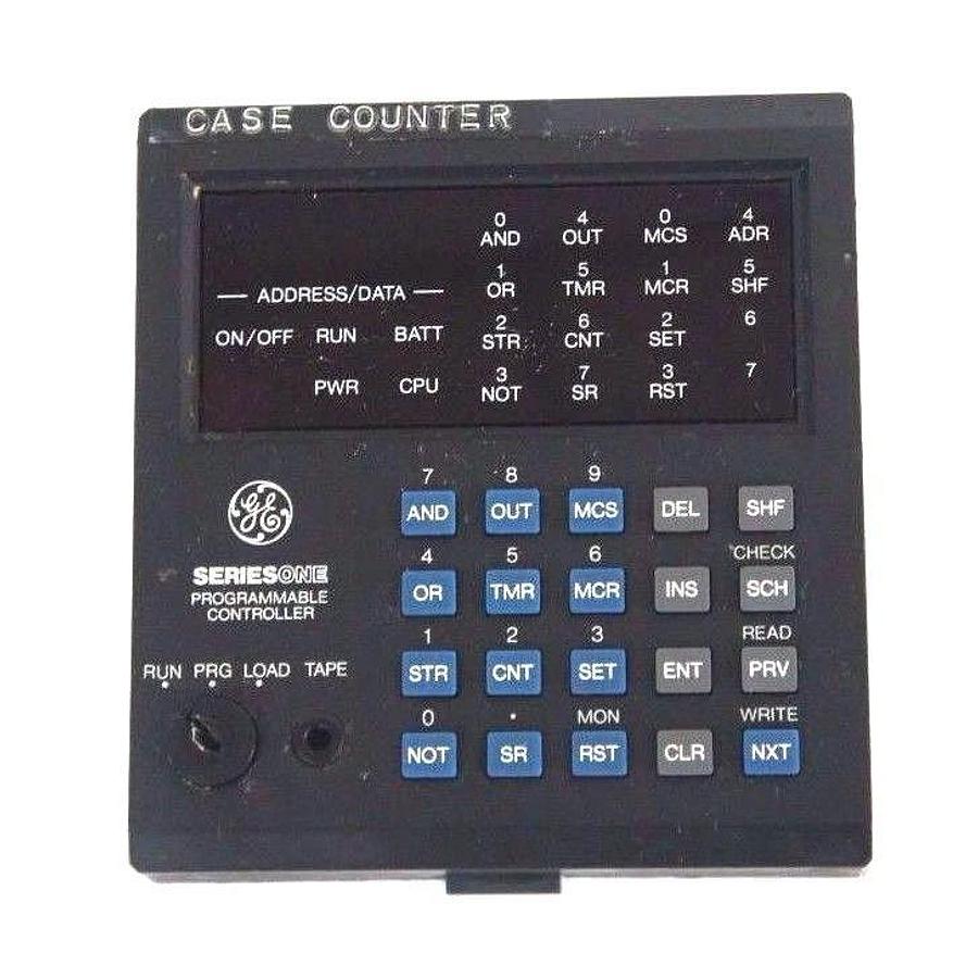 Used GE FANUC IC610PRG105B HAND HELD PROGRAMMER SERIES ONE MISSING BACK COVER