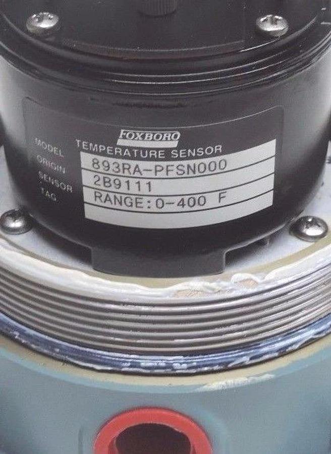 Used NIB FOXBORO 893RA-PFSN000 TEMP. TRANSMITTER RANGE 0-400 DEG F ORIGIN 2B9112