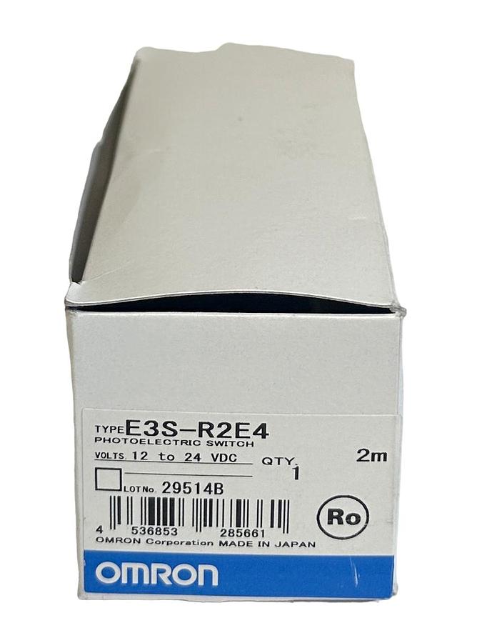 Used NEW OMRON E3S-R2E4 / E3SR2E4 PHOTOELECTRIC SWITCH 12-24VDC 2M CABLE NSMP