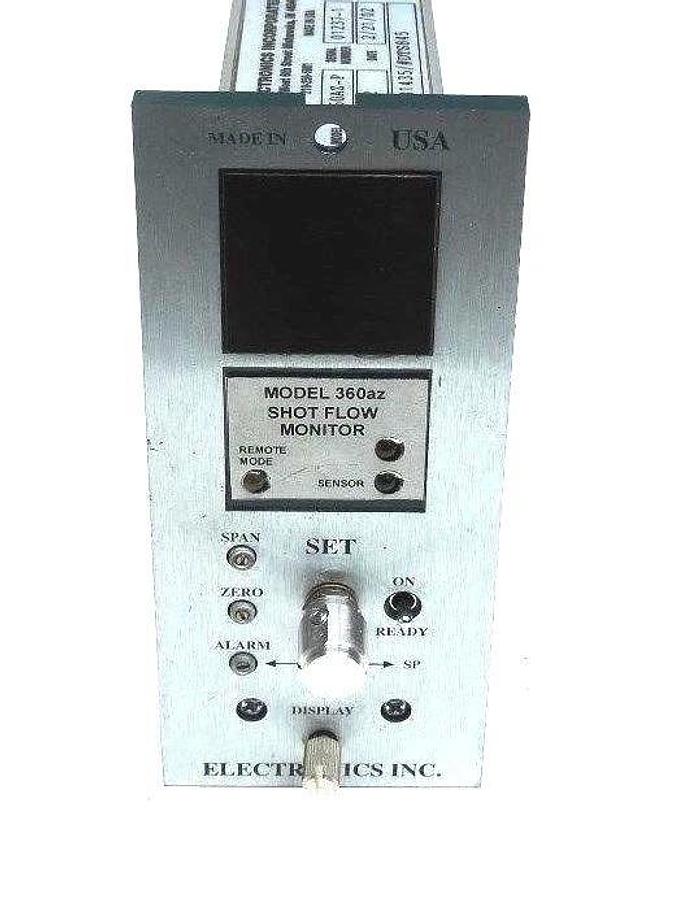 Used ELECTRONICS INC 360AZ-P SHOT FLOW CONTROL MONITOR 360AZP