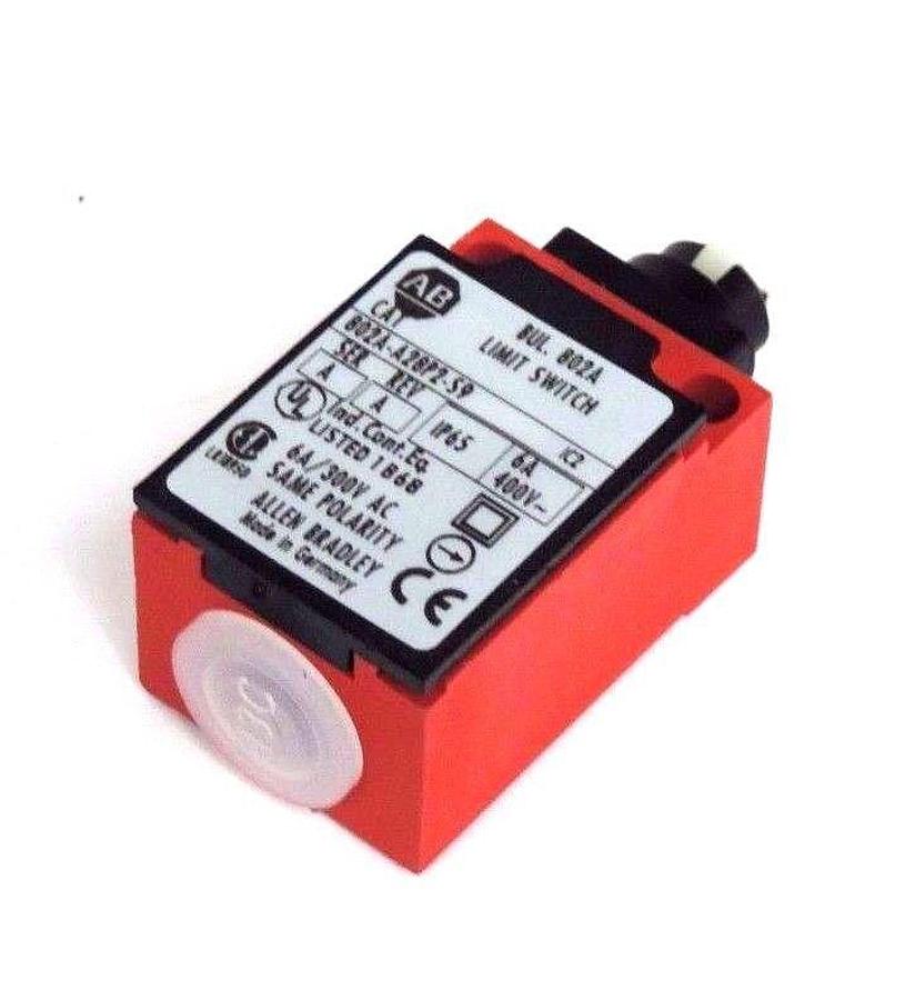 Used NIB ALLEN BRADLEY 802A-A28P2-S9 LIMIT SWITCH SER. A REV. A 240V 10A 802AA28P2S9