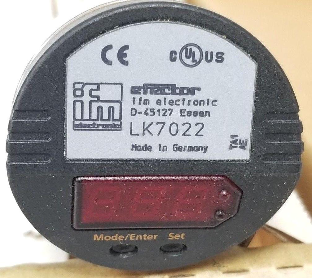 Used NIB IFM EFECTOR LK0264A-A-00KQPKG/US CONTINUOUS LEVEL SENSOR LK7022