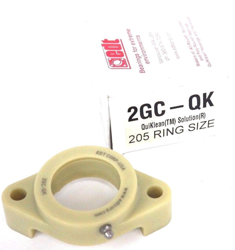NIB EDT 2GC-QK QUIKLEAN 205 RING SIZE 2-BOLT, 2GCQK BEARING
