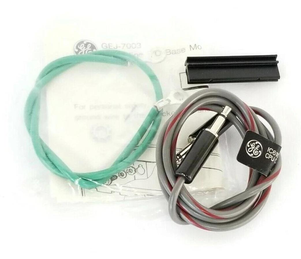 NEW GENERAL ELECTRIC IC610CBL151A CPU CASSETTE CABLE W/ GEJ-7003 GROUND CABLE