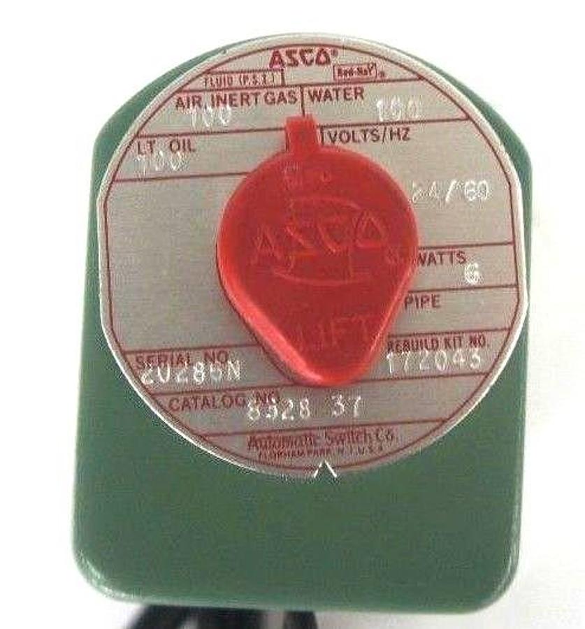 Used NEW ASCO AUTOMATIC SWITCH 8328-37 MINI VALVE 172043 REBUILD NO 24V 60HZ 6 WATTS