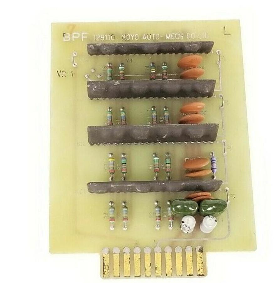 Used KOYO AUTO-MECH CO. LTD 129110 BPF CONTROL BOARD VR-1 W/ NF SR-4BL1 4FL1 4BH1