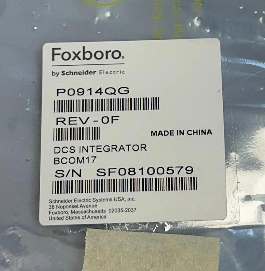 Used FOXBORO P0914QG-0F / P0914QG INTEGRATOR BCOM17 BOARD P0914PZ P0914PY-04 USNP