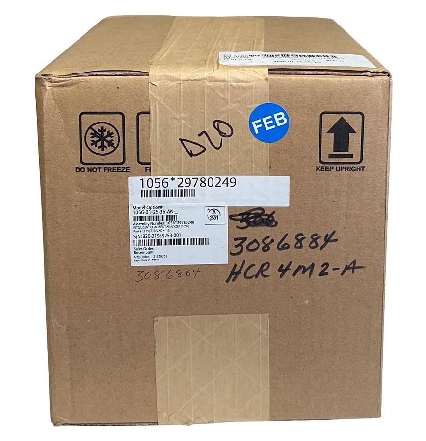NEW SEALED ROSEMOUNT 1056-01-25-35-AN / 1056012535AN INTELLIGENT DUAL ANALYZER