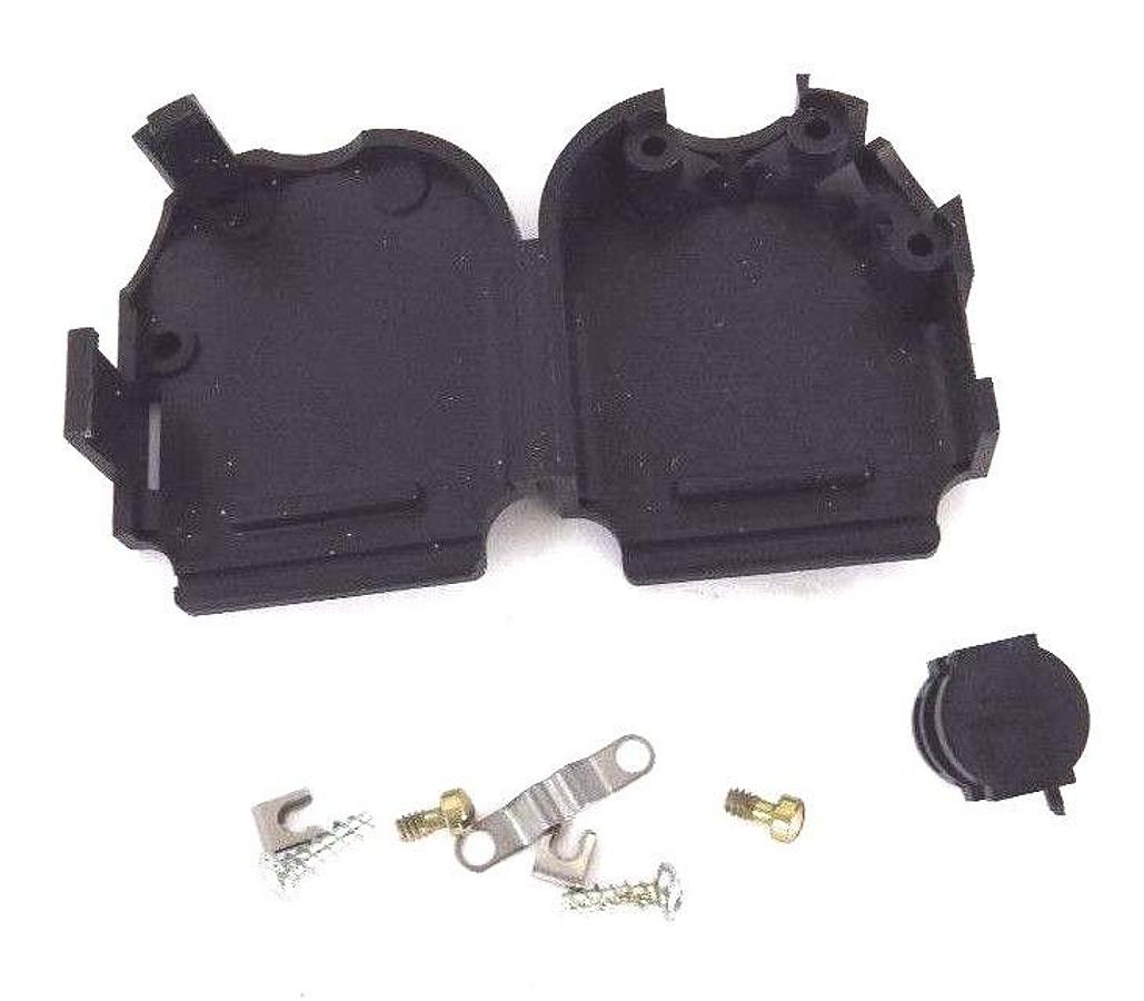 LOT OF 17 NEW AMP 749626-2 CONNECTOR BACKSHELL/CABLE CLAMP BLACK KITS