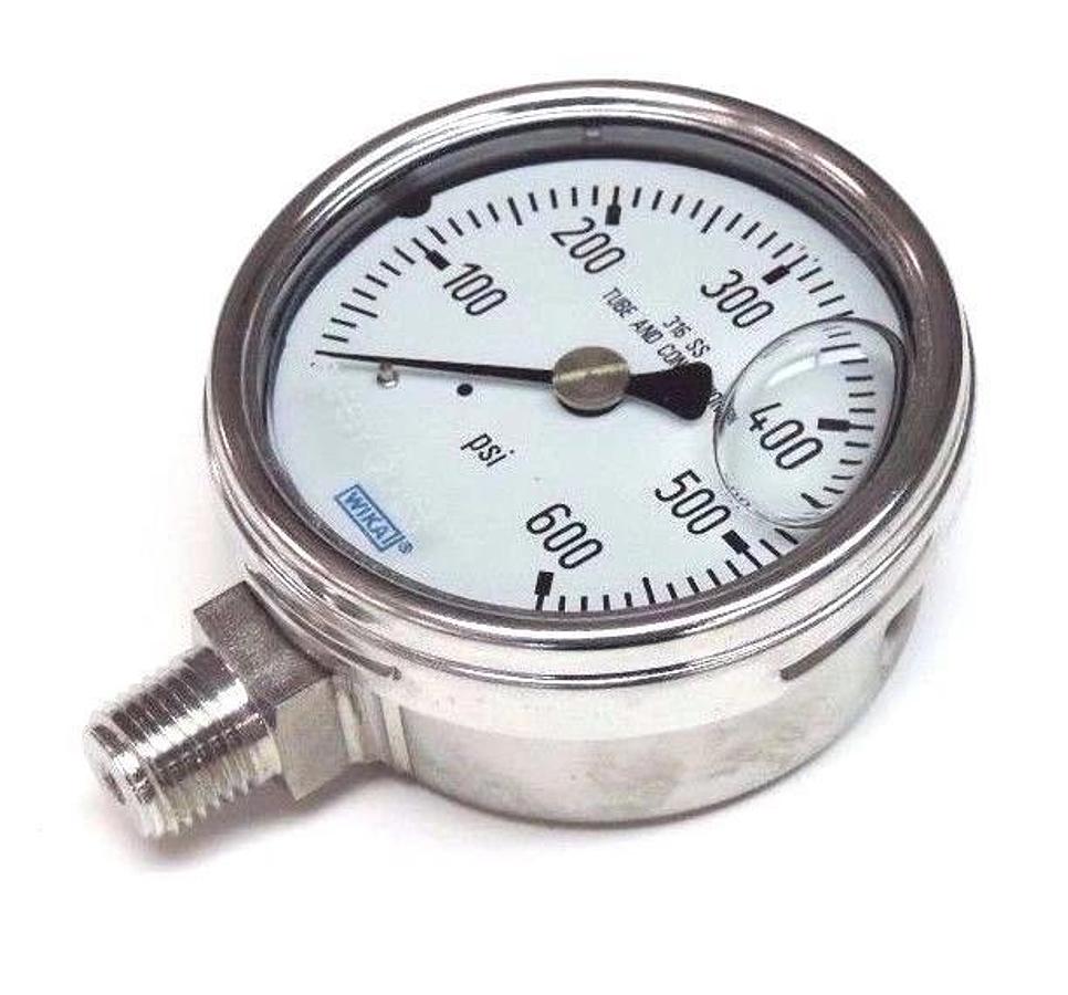 Used NIB WIKI TYPE: 233.54 2.5'' RANGE: 600PSI, P/N: 9831937, CONN: 1/4'' NPT LM
