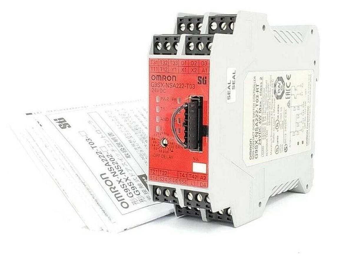 Used NIB OMRON G9SX-NSA222-T03-RT NON-CONTACT DOOR SWITCH CONTROLLER G9SXNSA222T03RT