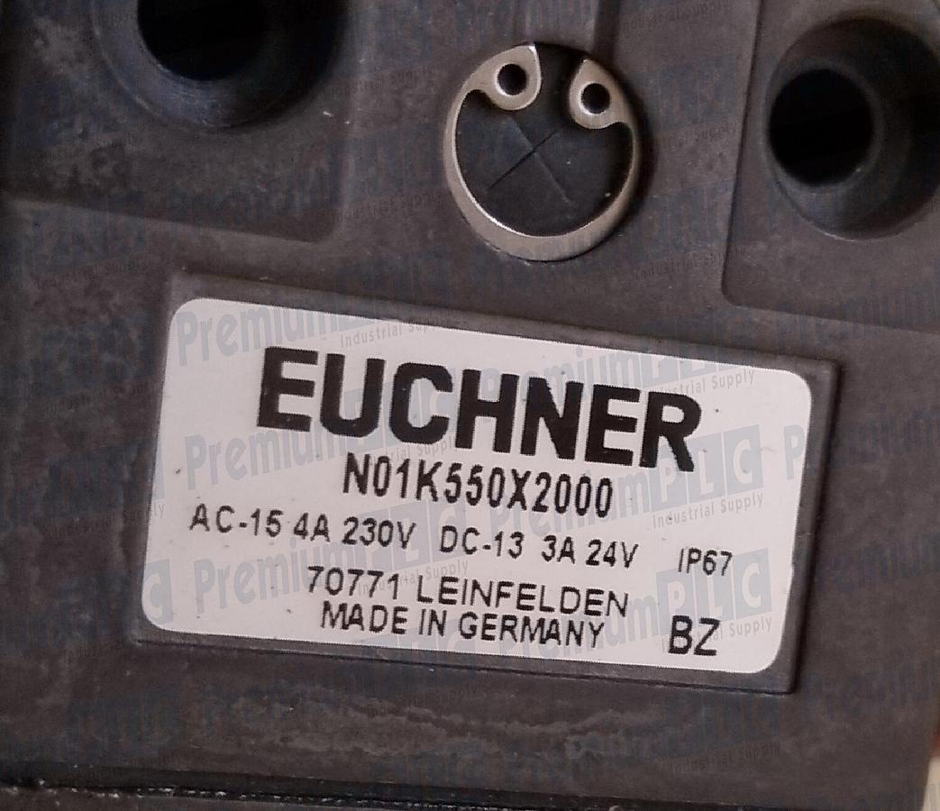 Used NEW EUCHNER N01K550X2000 PLUNGER LIMIT SWITCH N01K550-X2000 230VAC 24DVC