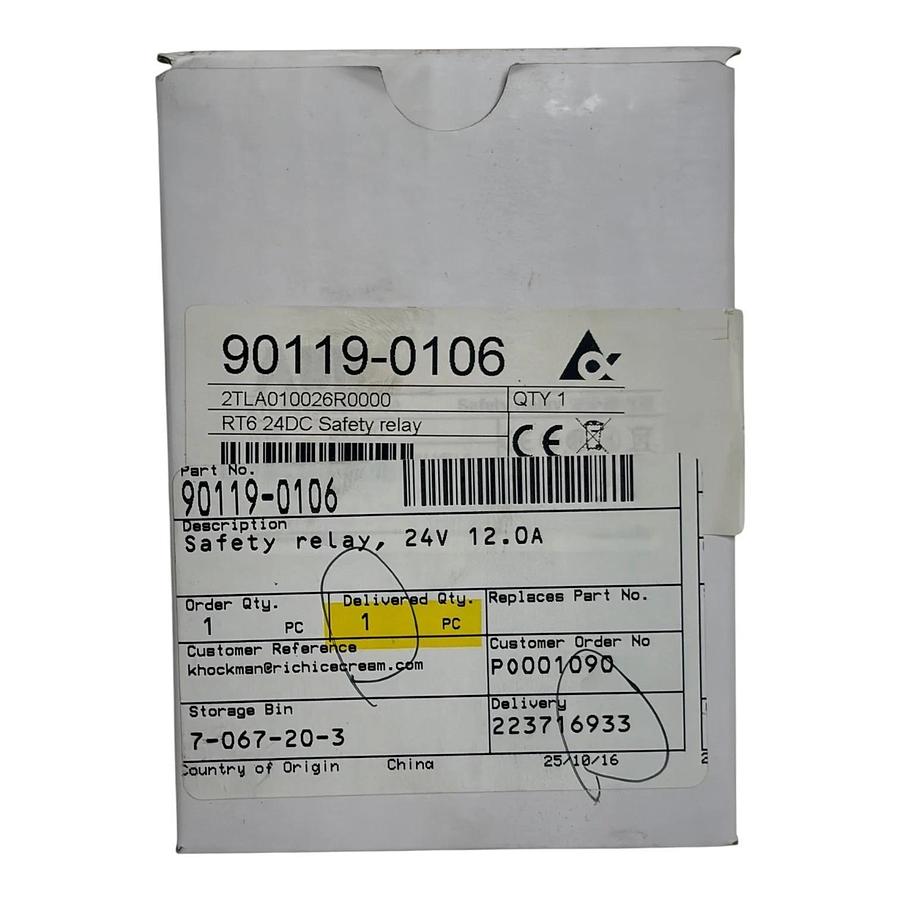 ABB Jokab Safety RT6 24VDC Safety Relay 2TLA010026R0000 Unused Surplus - NSMP
