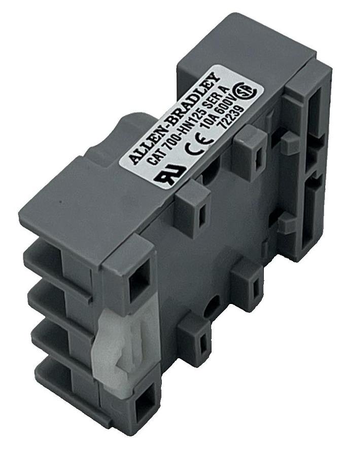 Used Lot of 6 Allen-Bradley 700-HN125 Relay Sockets, Series A, 8-Pin Octal Base NSNP